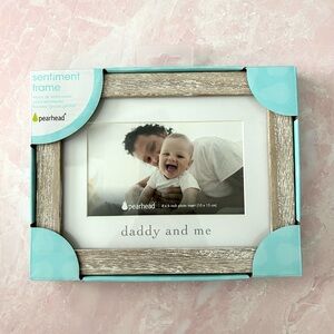 Pearhead Daddy and Me Sentiment Frame - Natural Wood